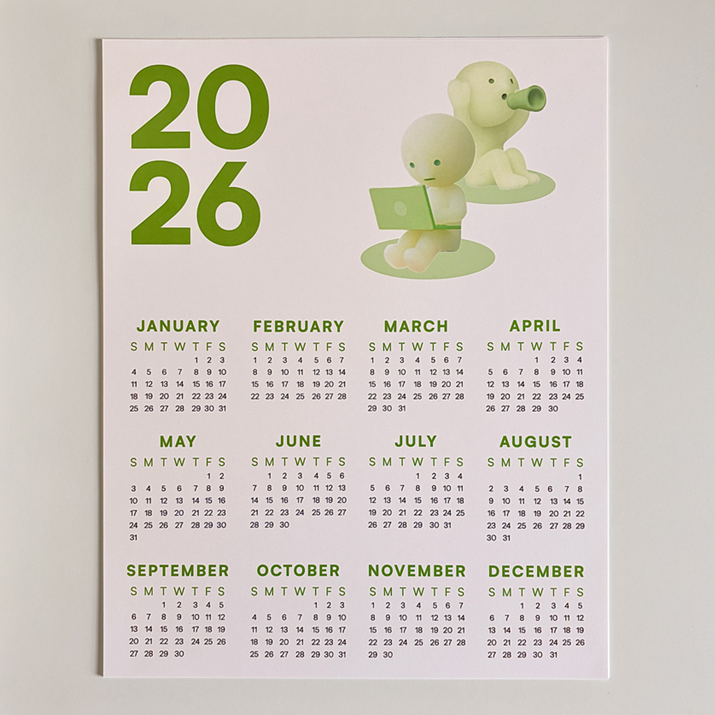 Smiski 2026 Wall Calendar