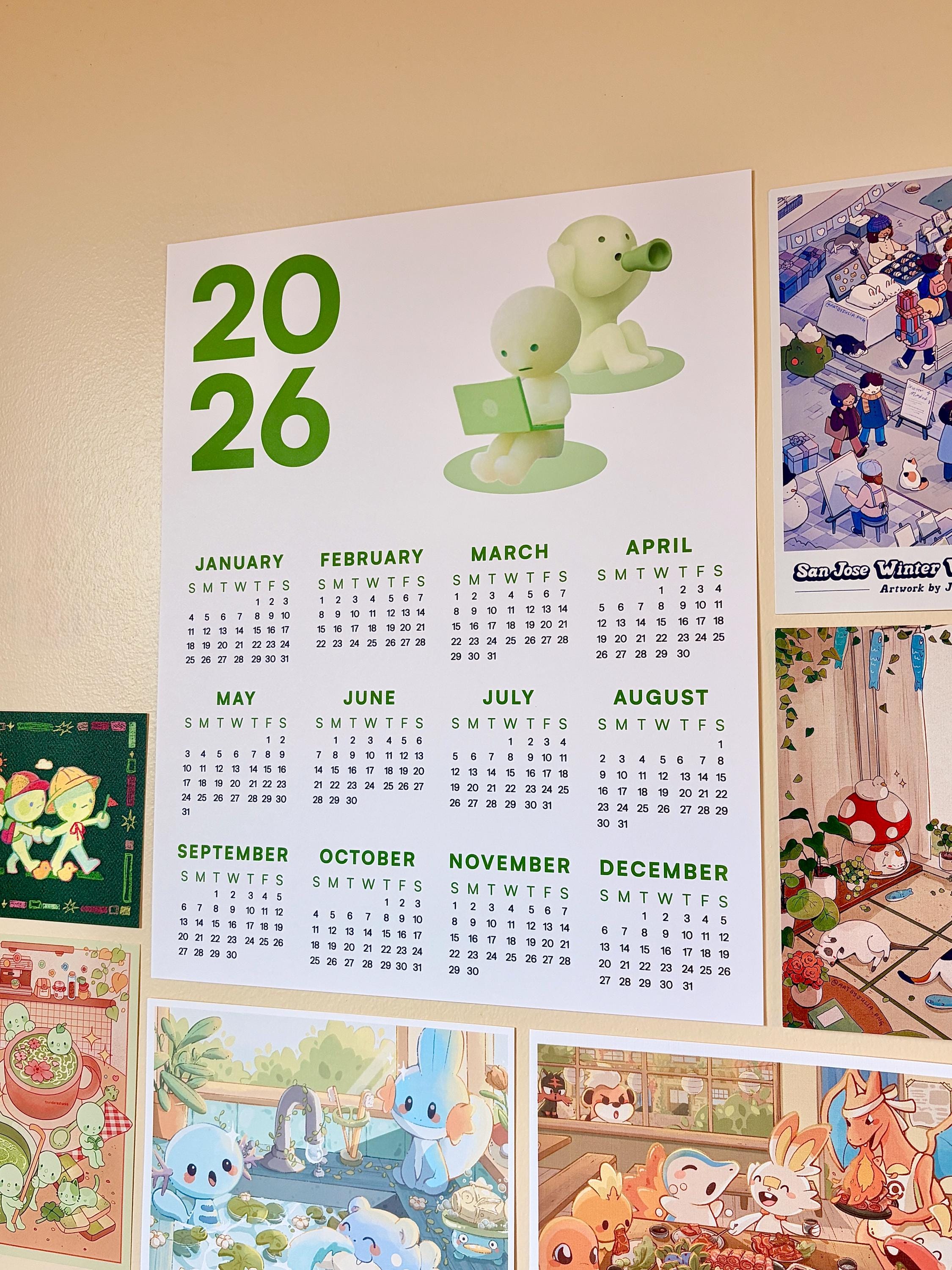 Smiski 2026 Wall Calendar