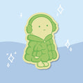 Smiski Puffer Waterproof Sticker