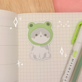 Frog Cat Waterproof Sticker