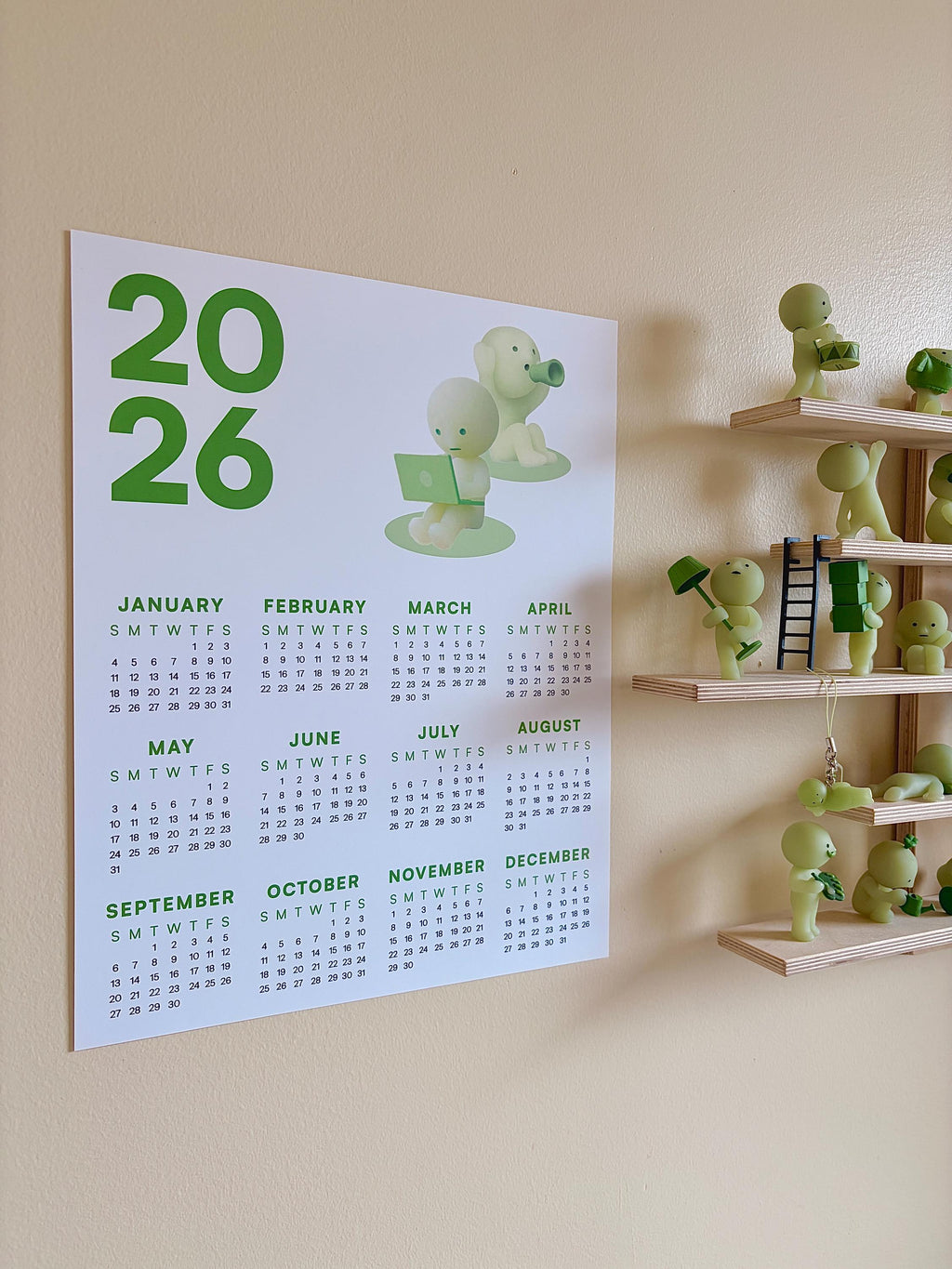 Smiski 2026 Wall Calendar