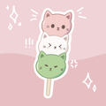 Dango Cat Waterproof Sticker