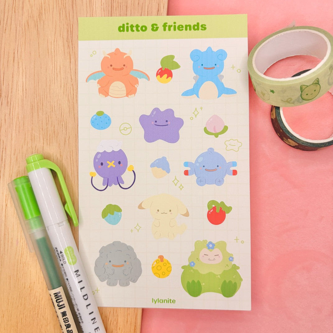 Ditto & Friends Sticker Sheet