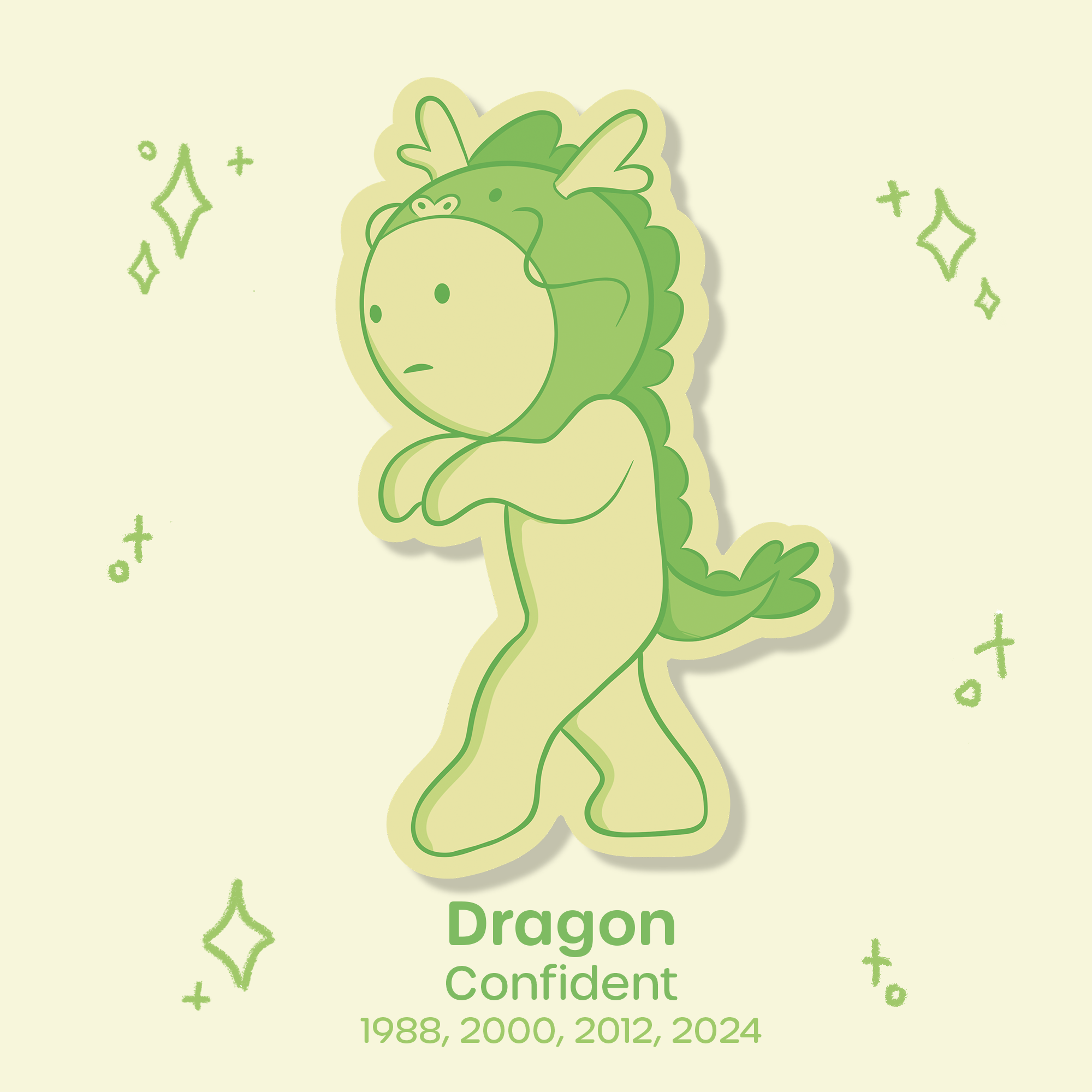 Smisk Lunar New Year Waterproof Sticker