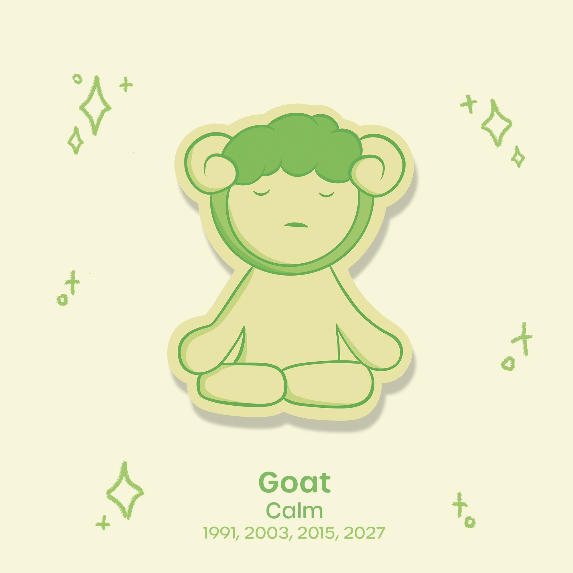 Smisk Lunar New Year Waterproof Sticker