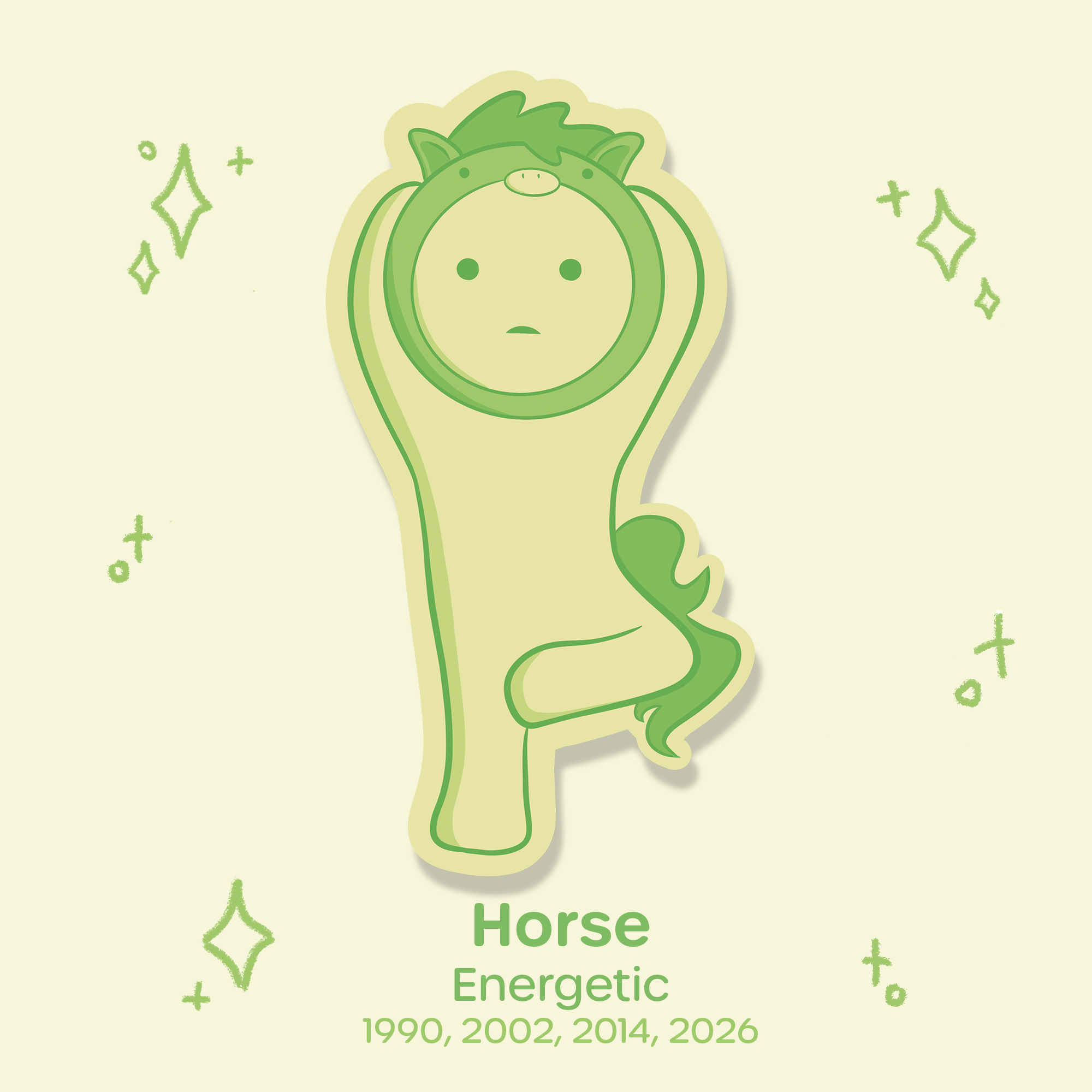 Smisk Lunar New Year Waterproof Sticker