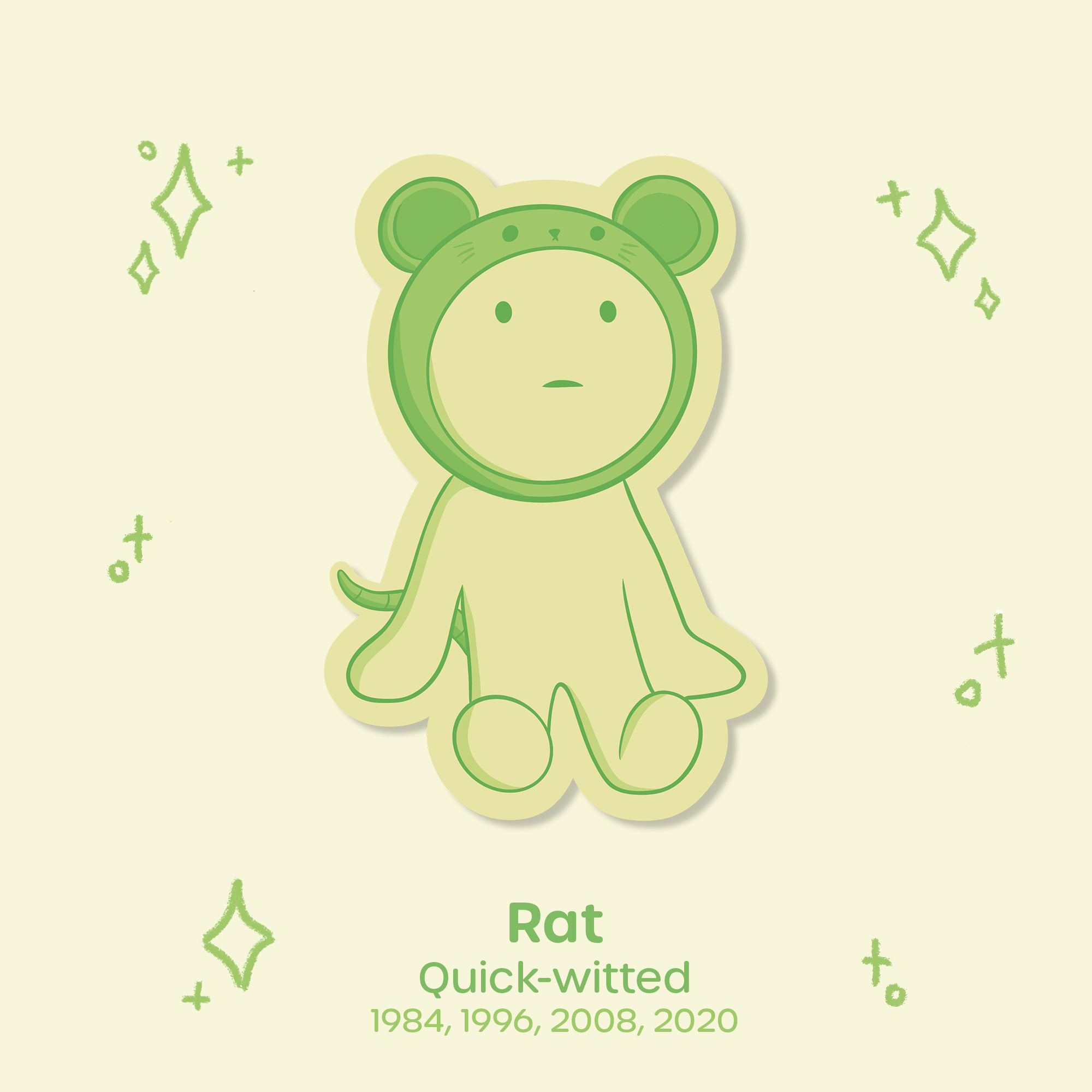 Smisk Lunar New Year Waterproof Sticker