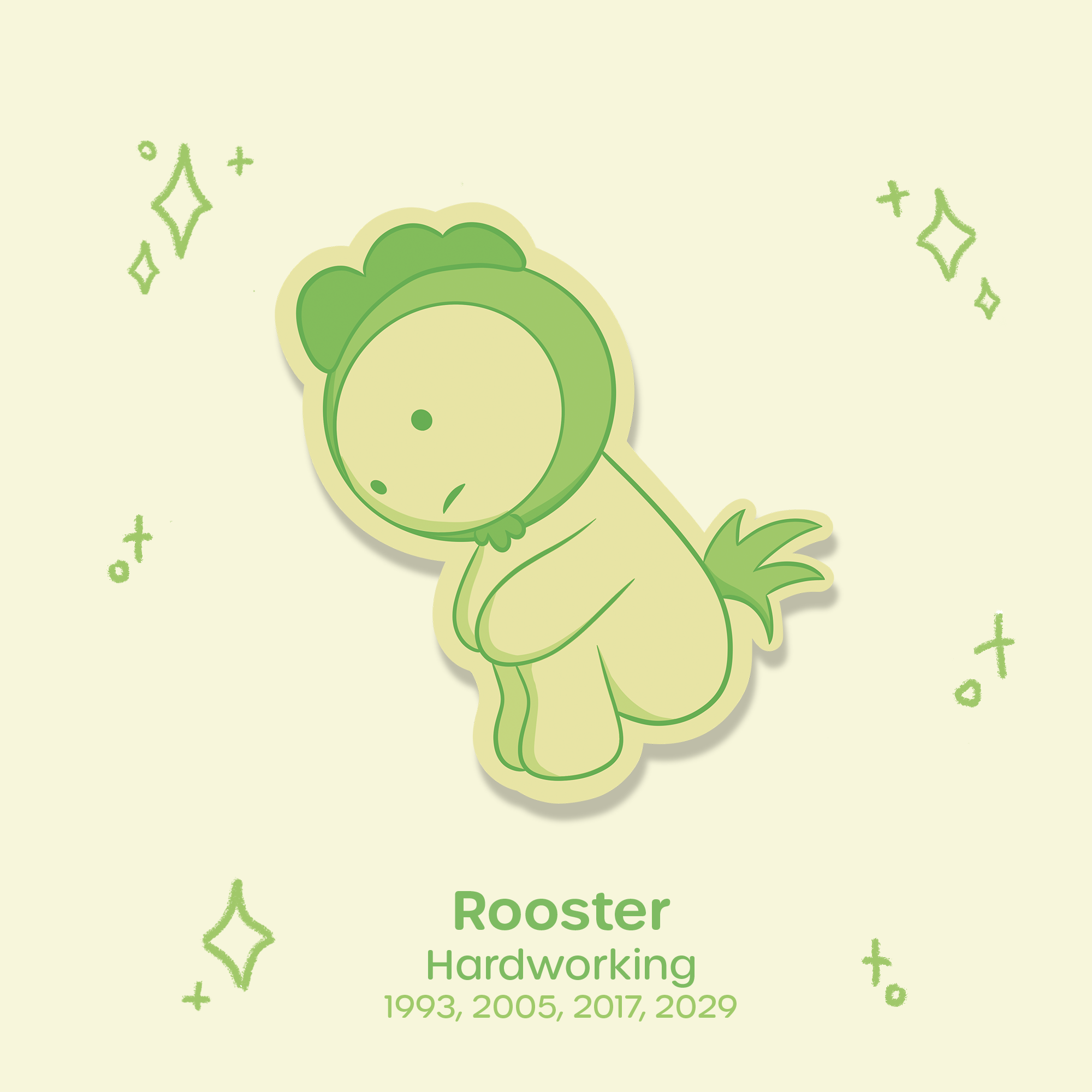 Smisk Lunar New Year Waterproof Sticker