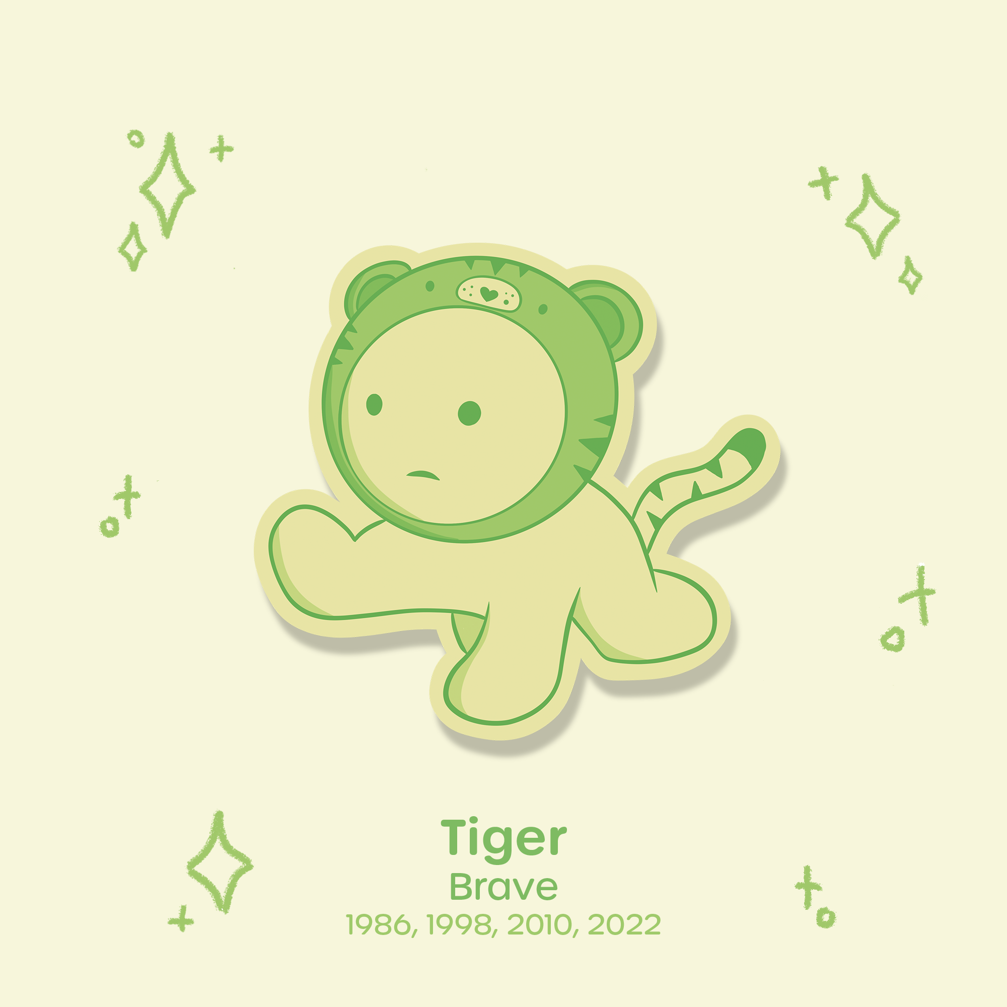 Smisk Lunar New Year Waterproof Sticker