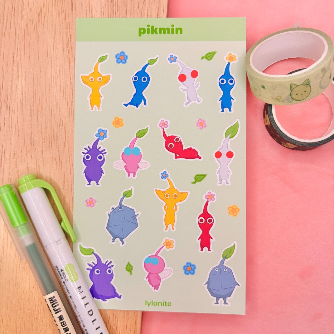 Pikmin Sticker Sheet