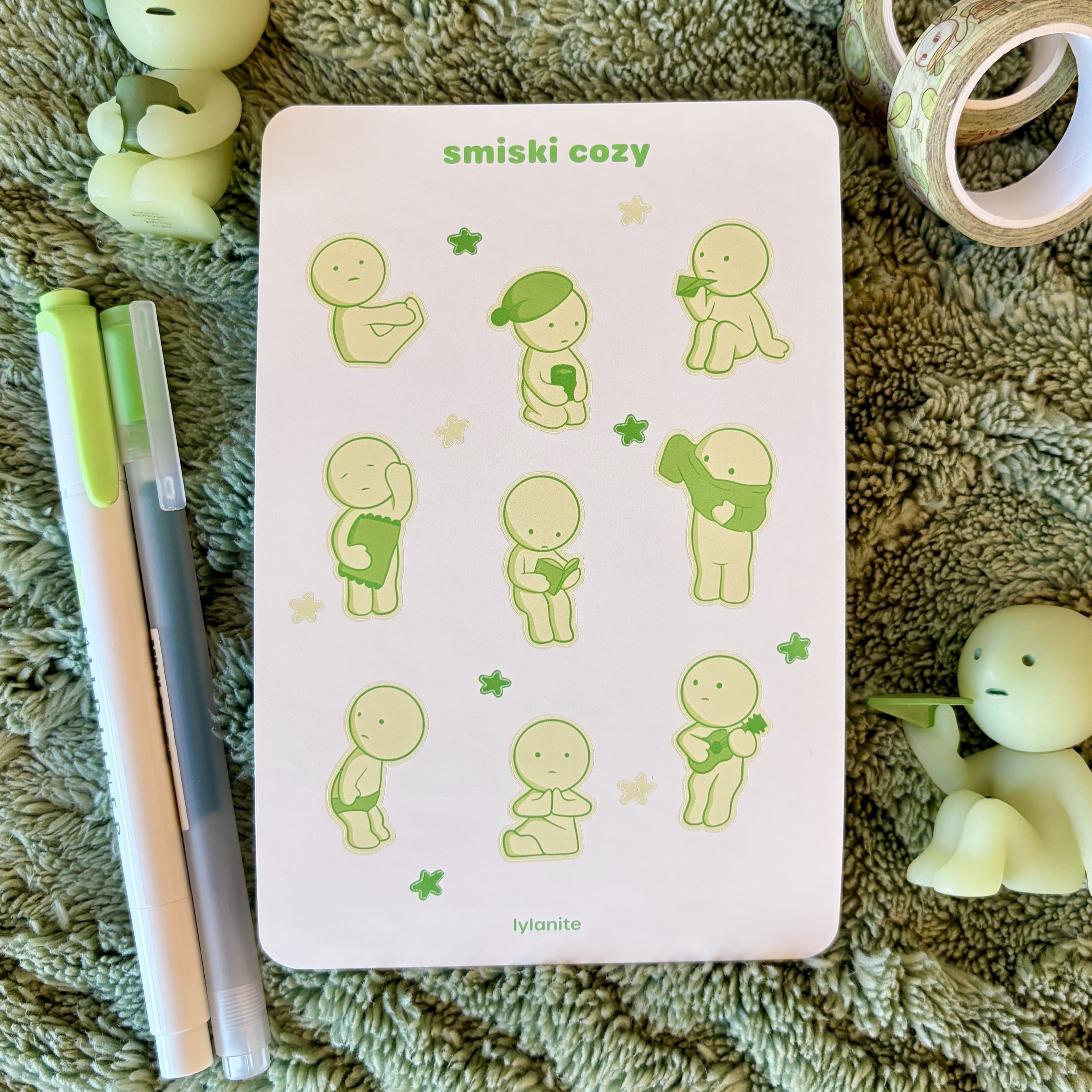 Smiski Cozy Sticker Sheet