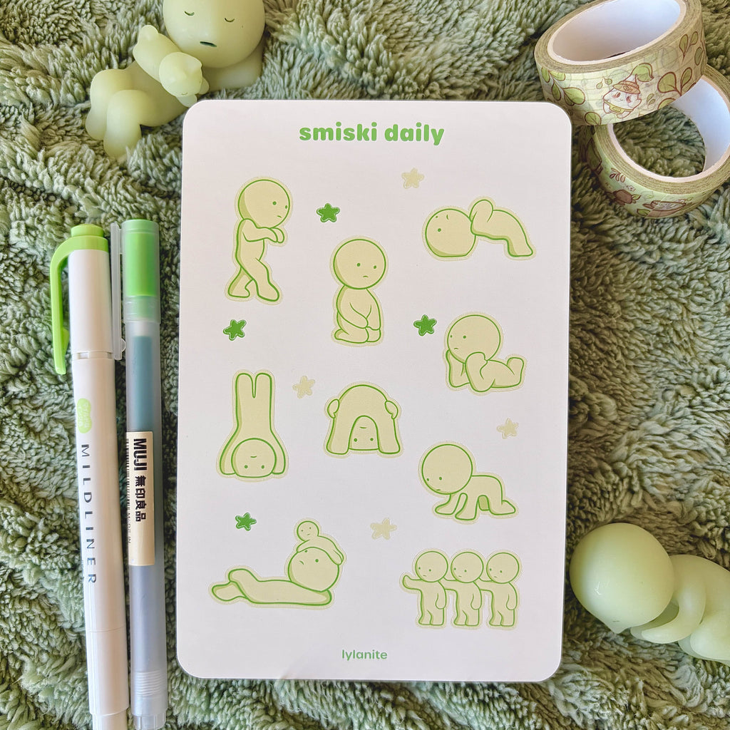 Smiski Daily Sticker Sheet
