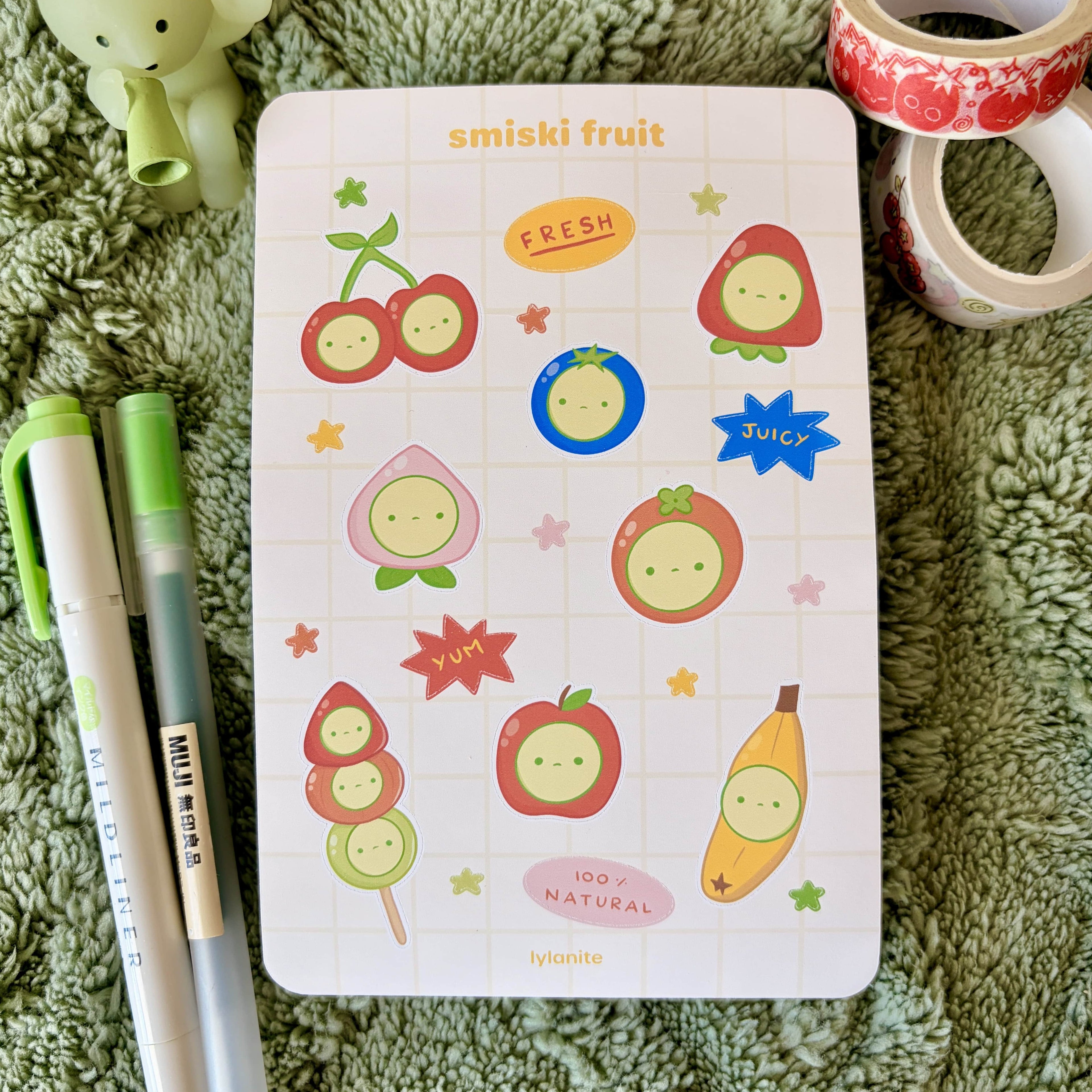 Smiski Fruit Sticker Sheet