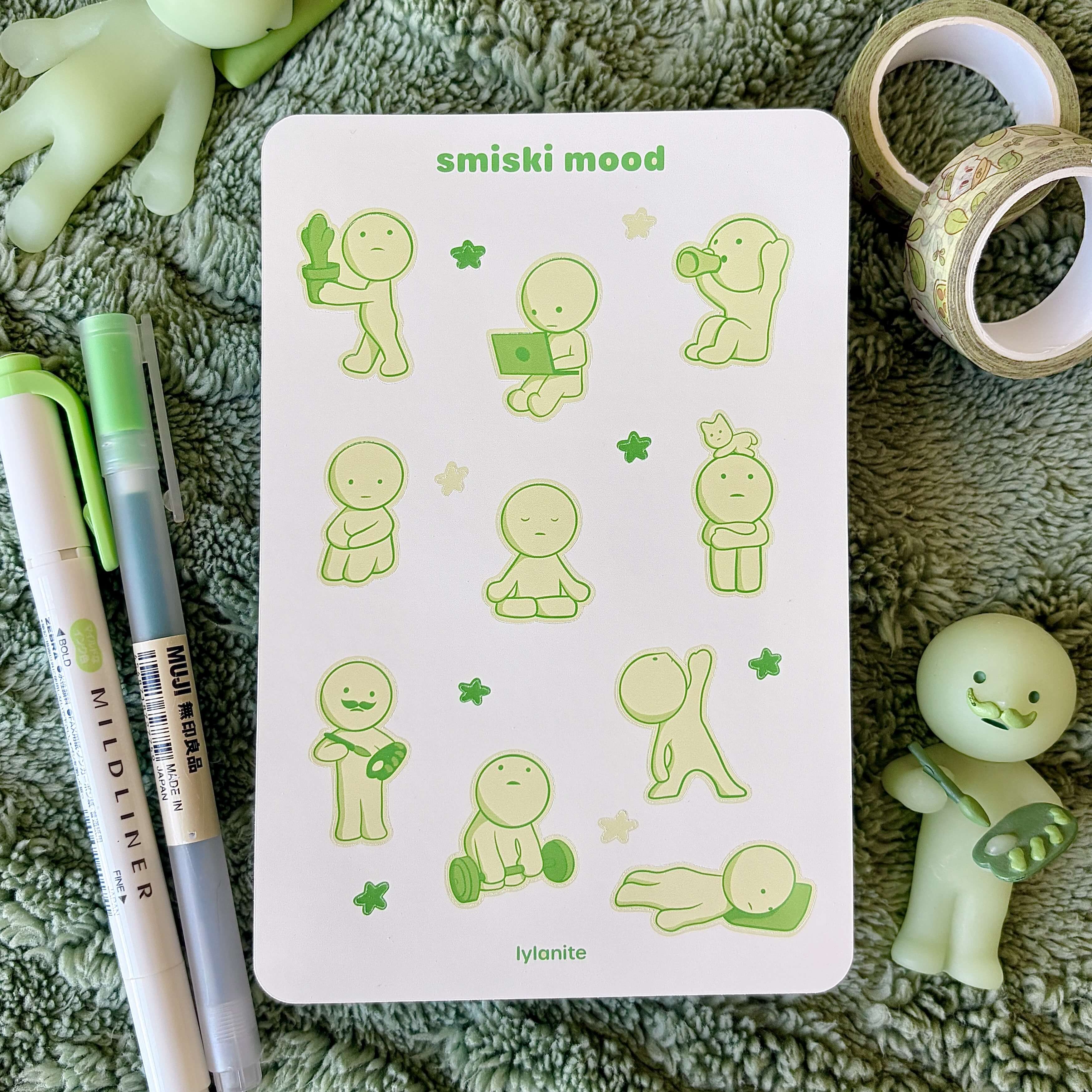 Smiski Mood Sticker Sheet