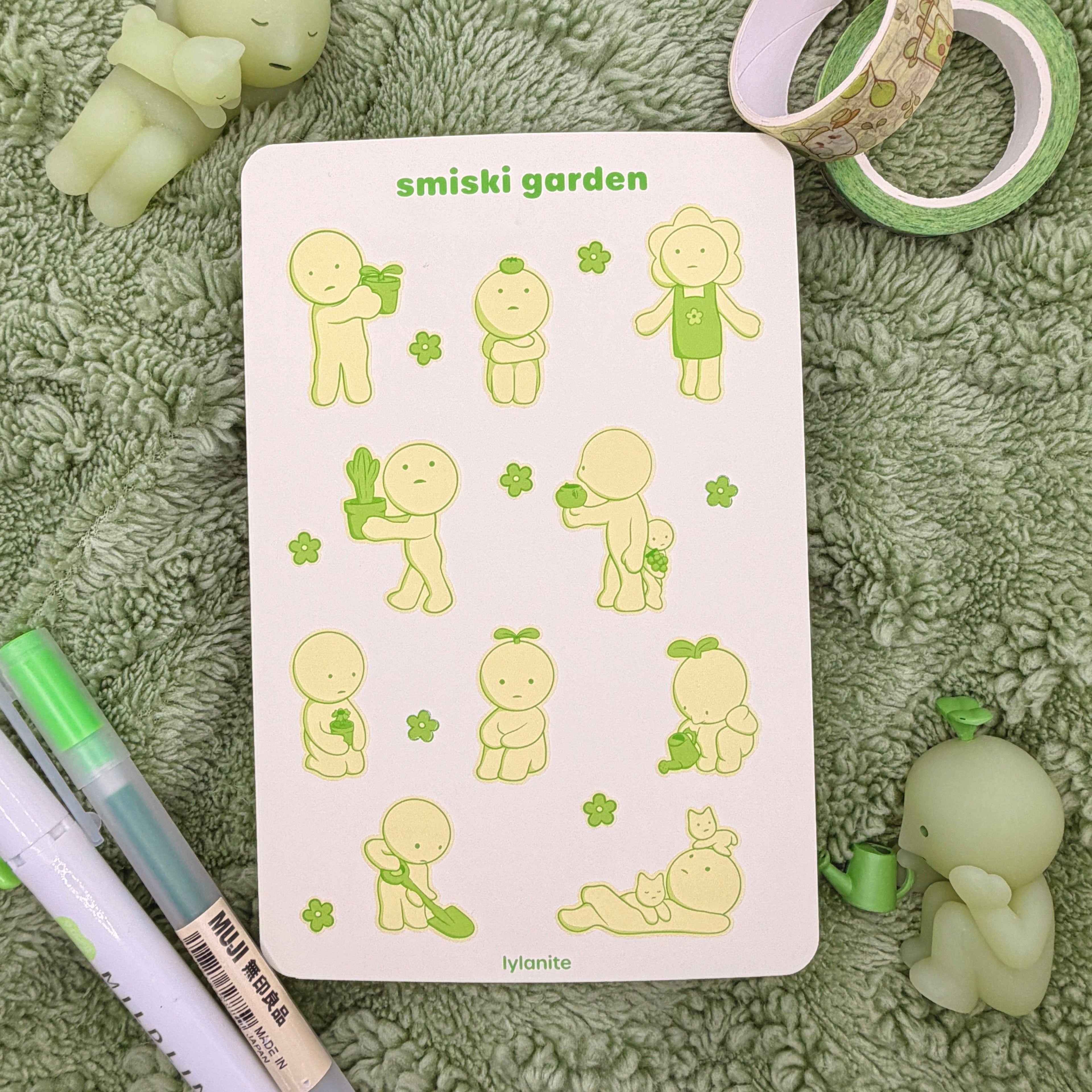 Smiski Garden Sticker Sheet