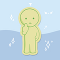Smiski Middle Finger Waterproof Sticker