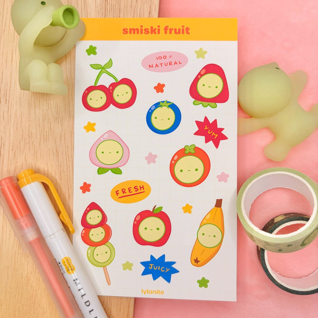 Smiski Fruit Sticker Sheet