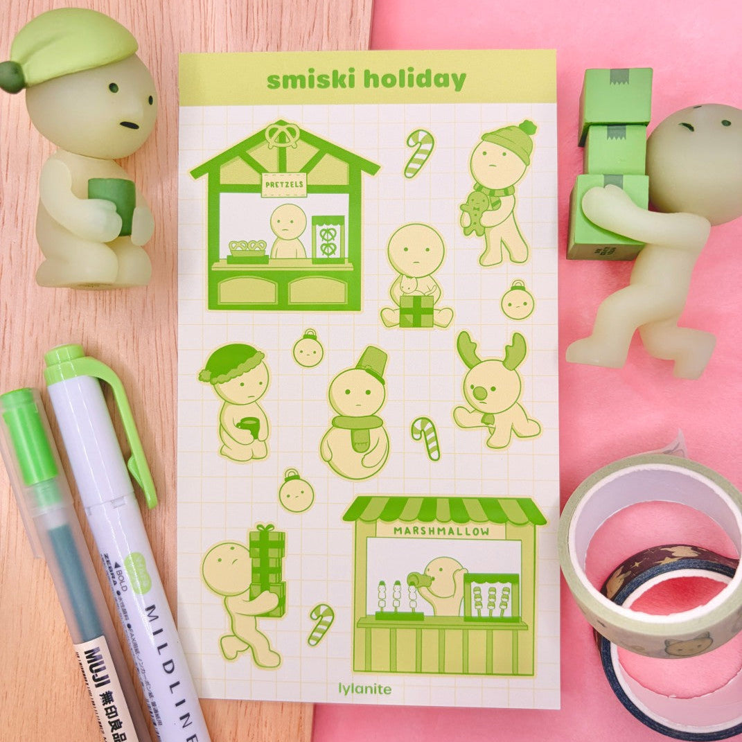 Smiski Holiday Sticker Sheet
