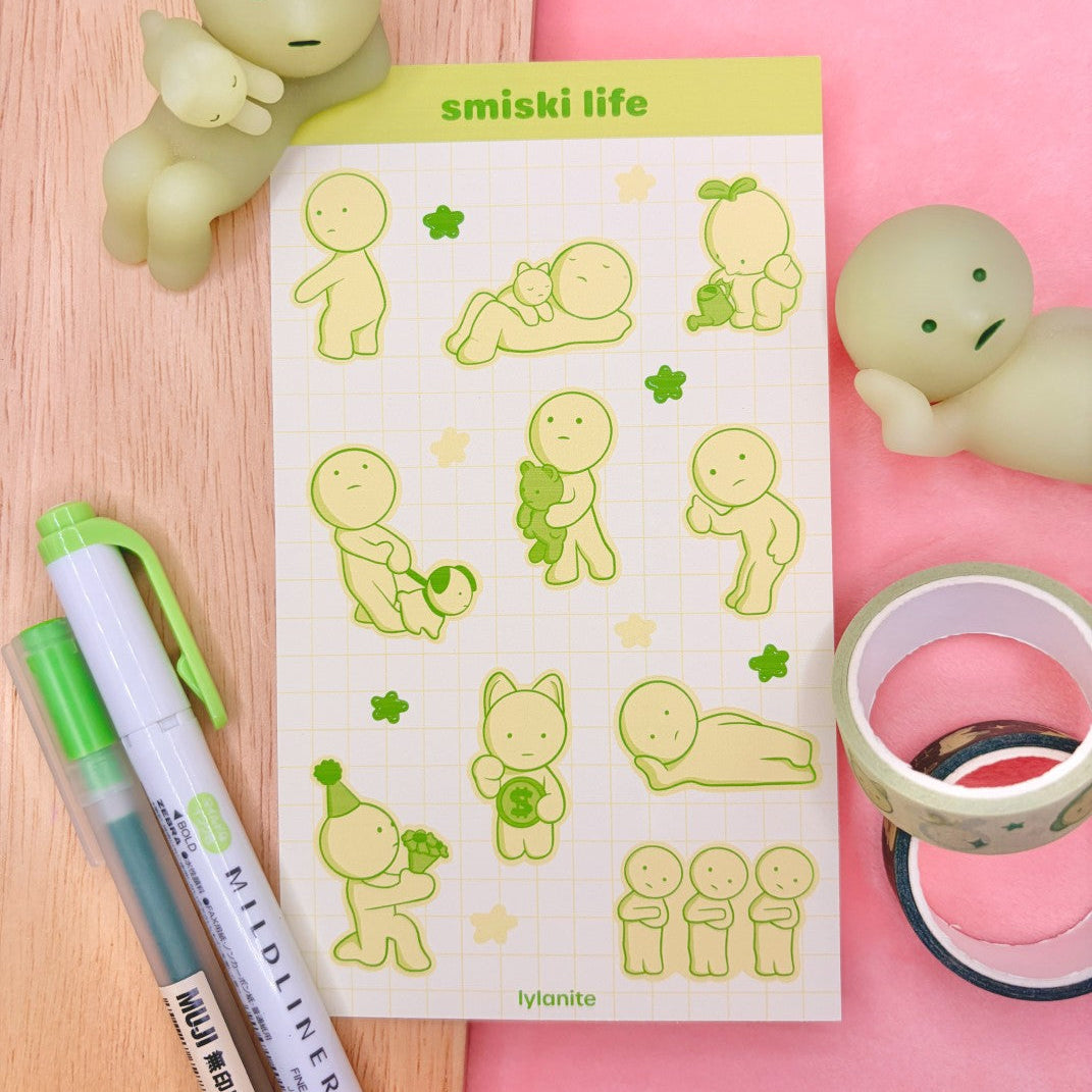 Smiski Life Sticker Sheet