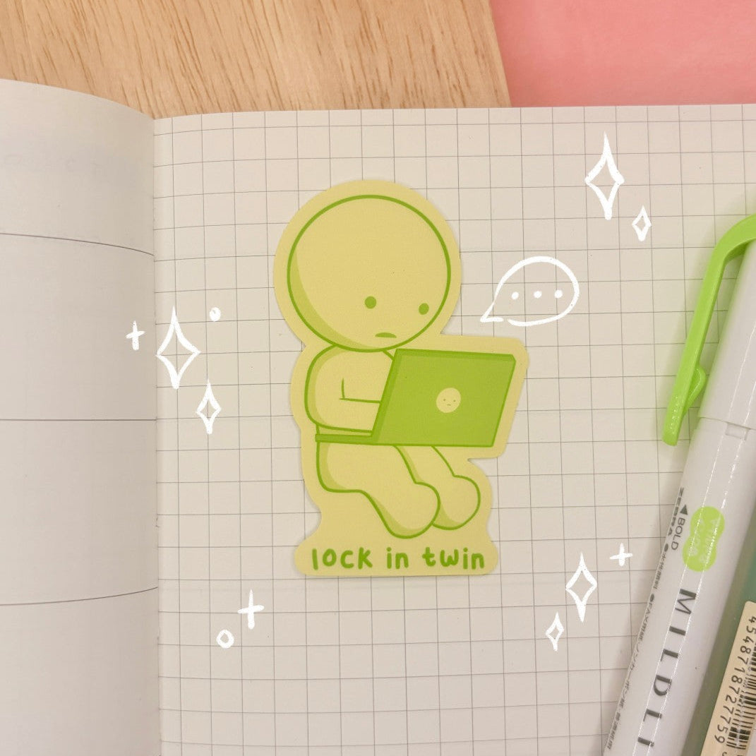 Smiski Lock In Waterproof Sticker
