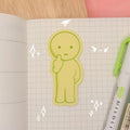Smiski Middle Finger Waterproof Sticker