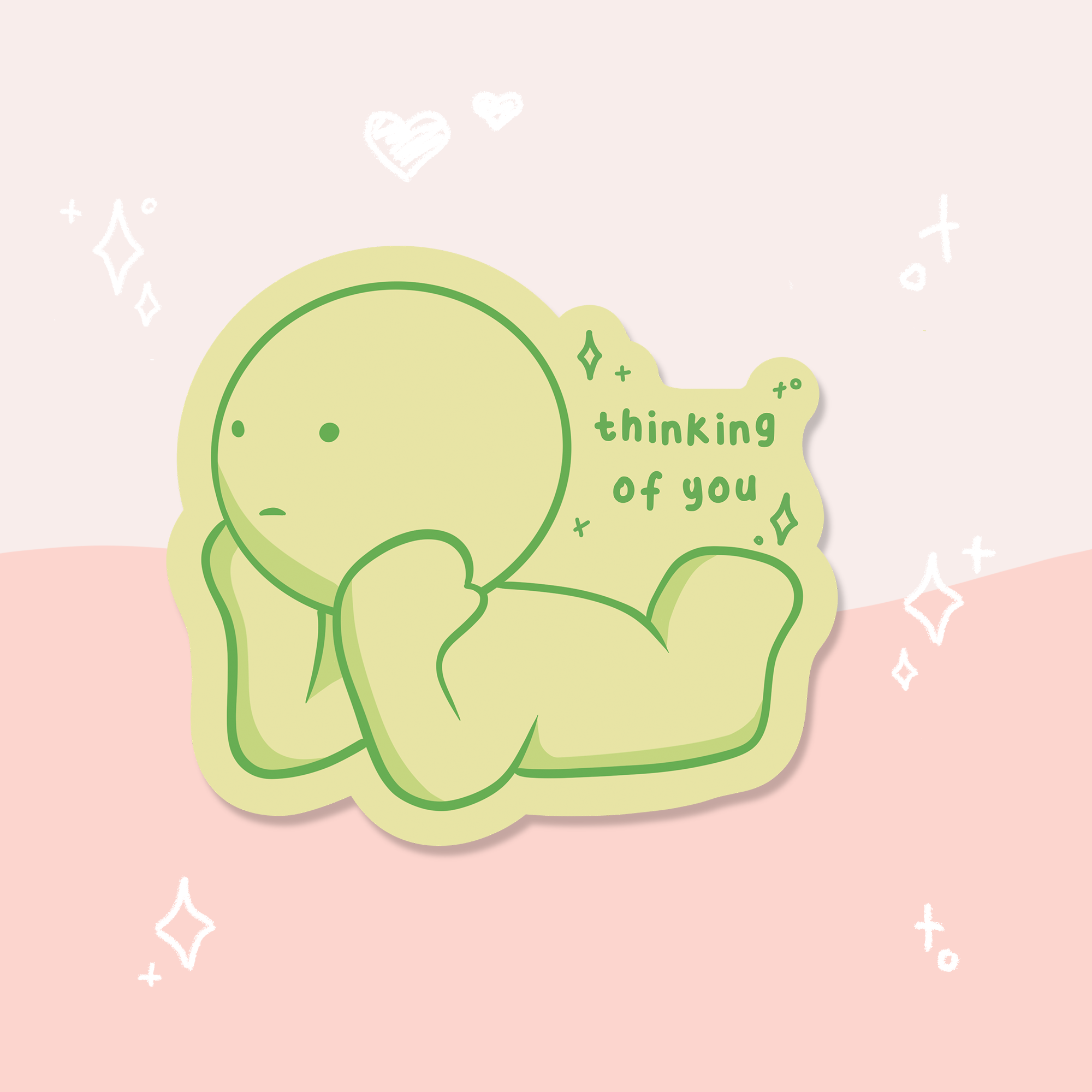 Smisk Thinking of You Waterproof Sticker