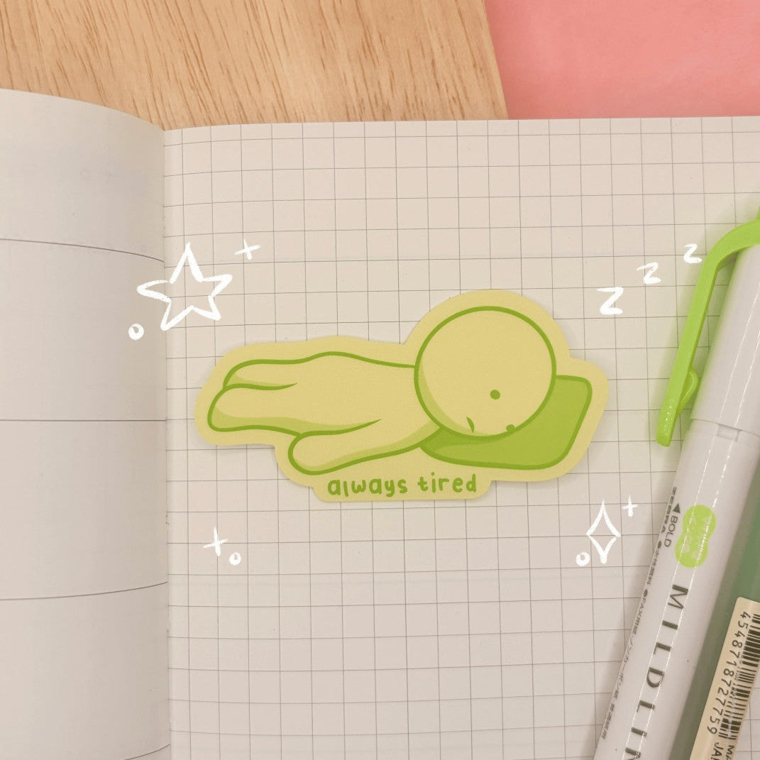 Smiski Always Tired Waterproof Sticker