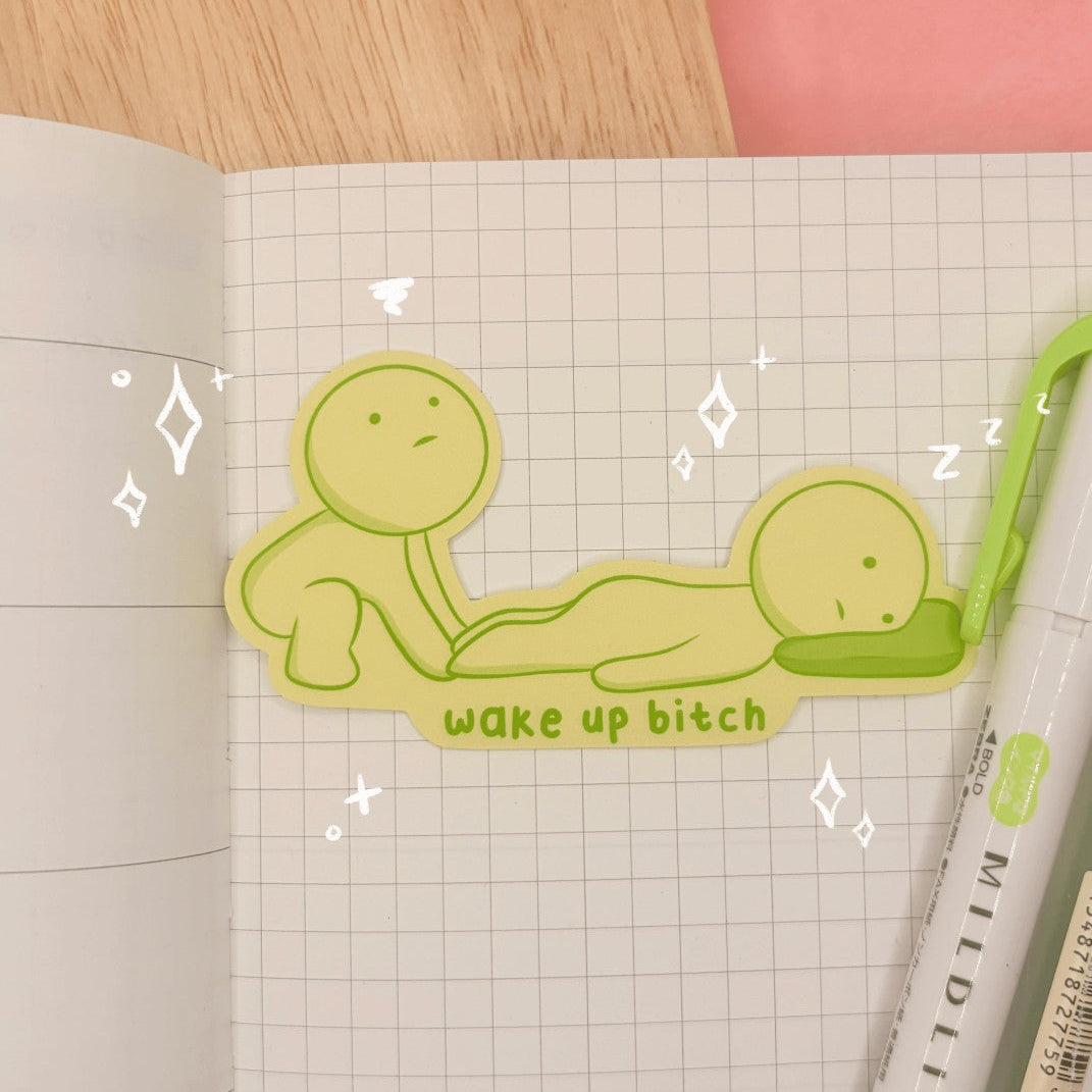 Smiski Wake Up Waterproof Sticker