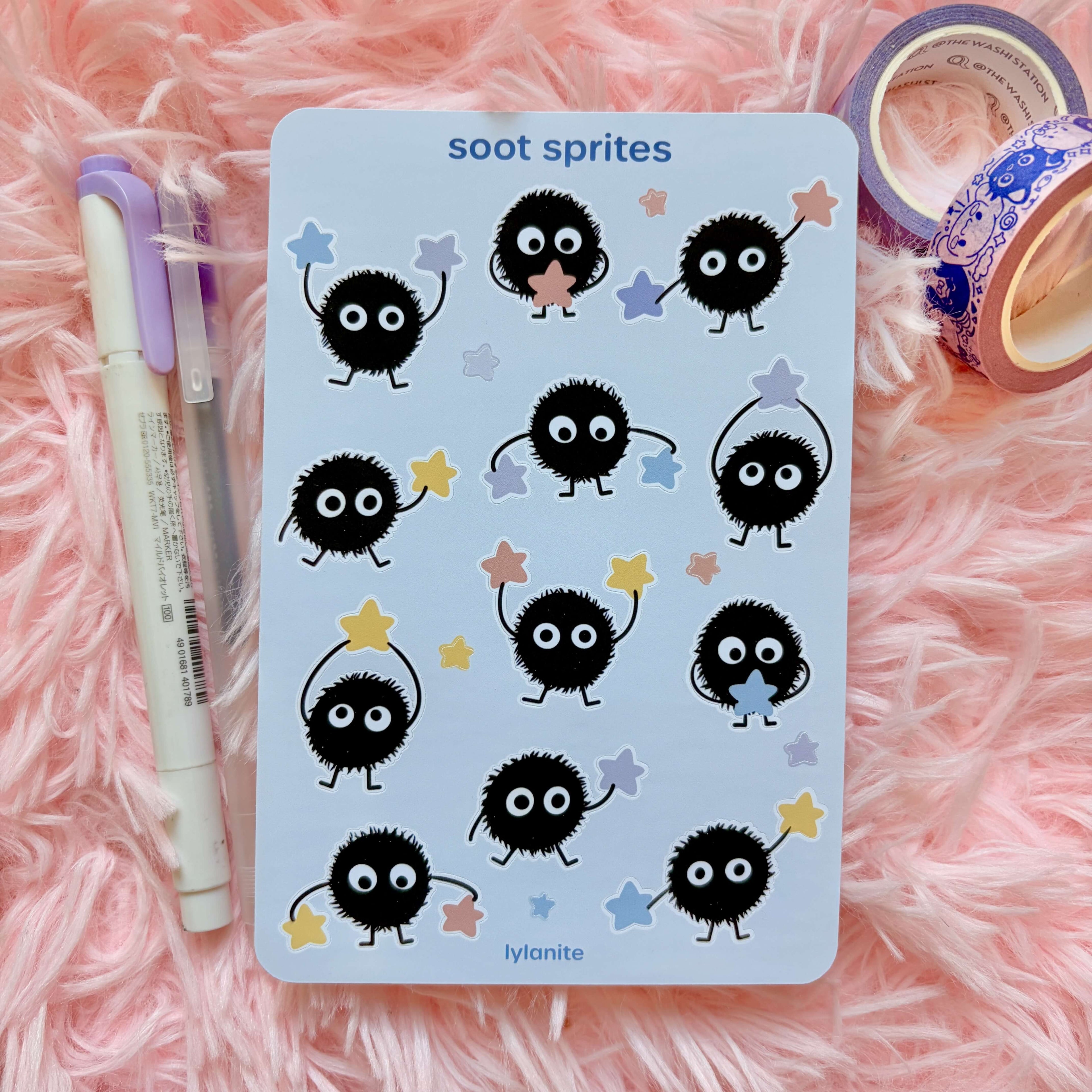 Soot Sprite Matte Sticker Sheet