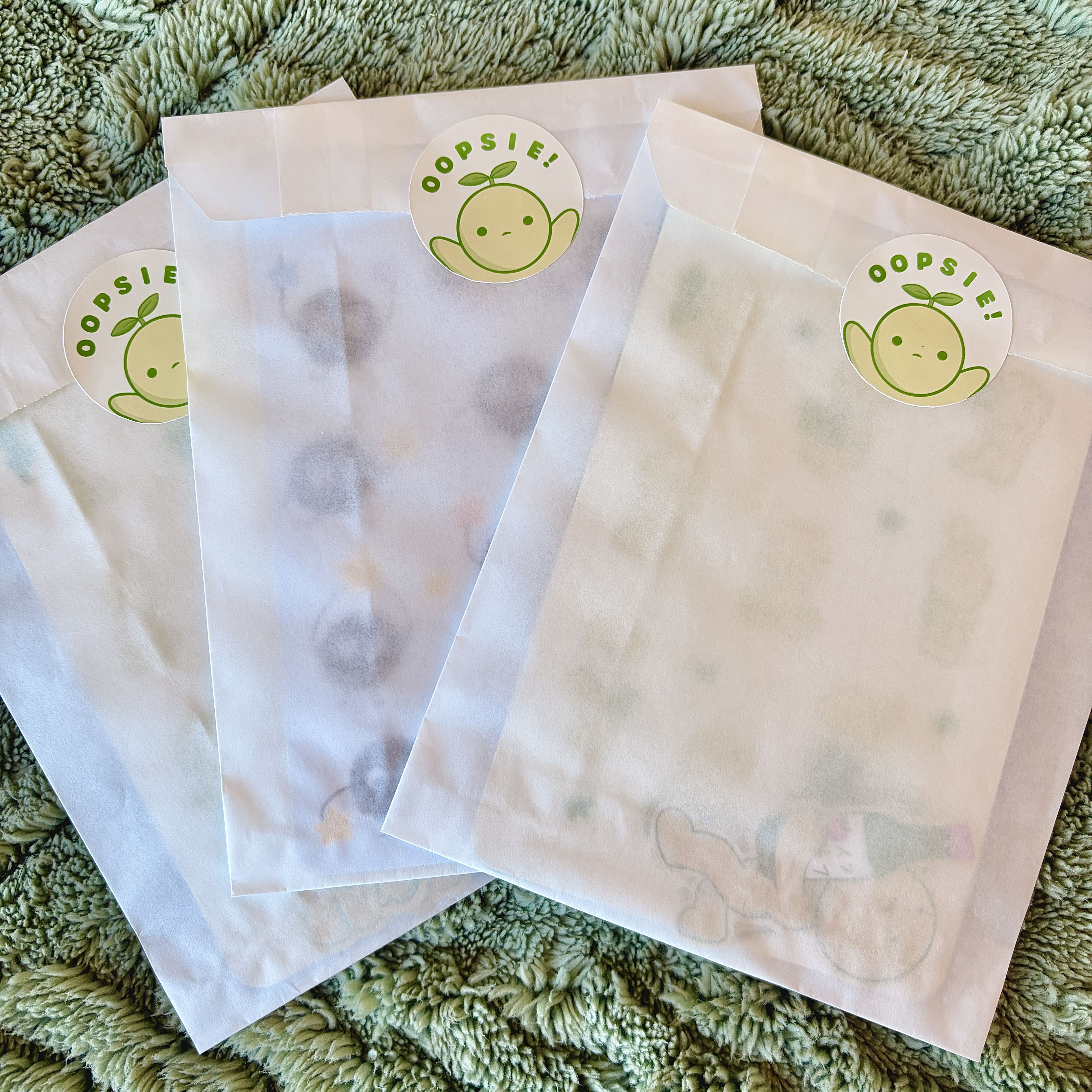 Oopsie Bag B-Grade Stickers